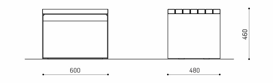 REIDI Einzelhocker boden