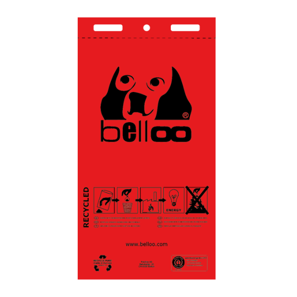 BELLOO RECYCLE PURE Rot Beutel