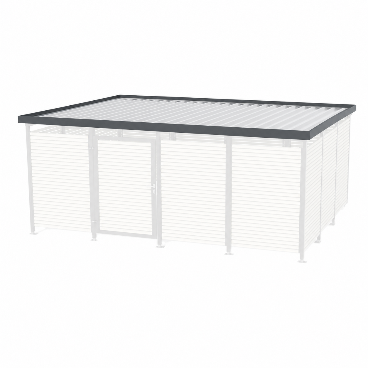 Dachumrandung 4.3 MultiFlex Müllcontainerhaus