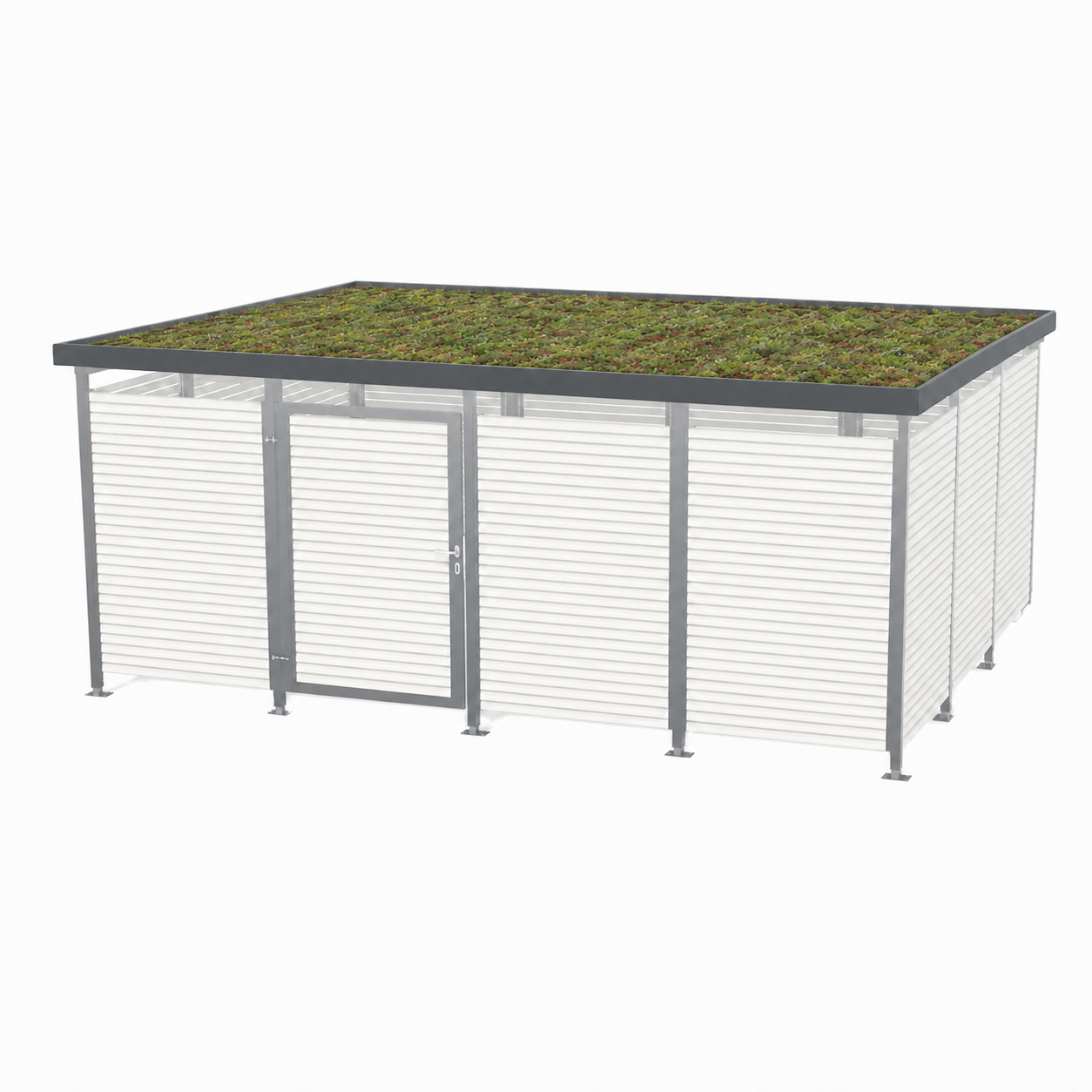 Gründach 4.3 MultiFlex Müllcontainerhaus