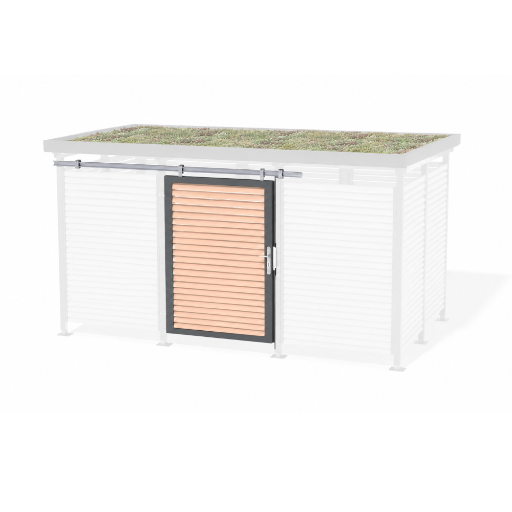 Aufpreis Schiebetür MultiFlex Müllcontainerhaus / Gerätehaus
