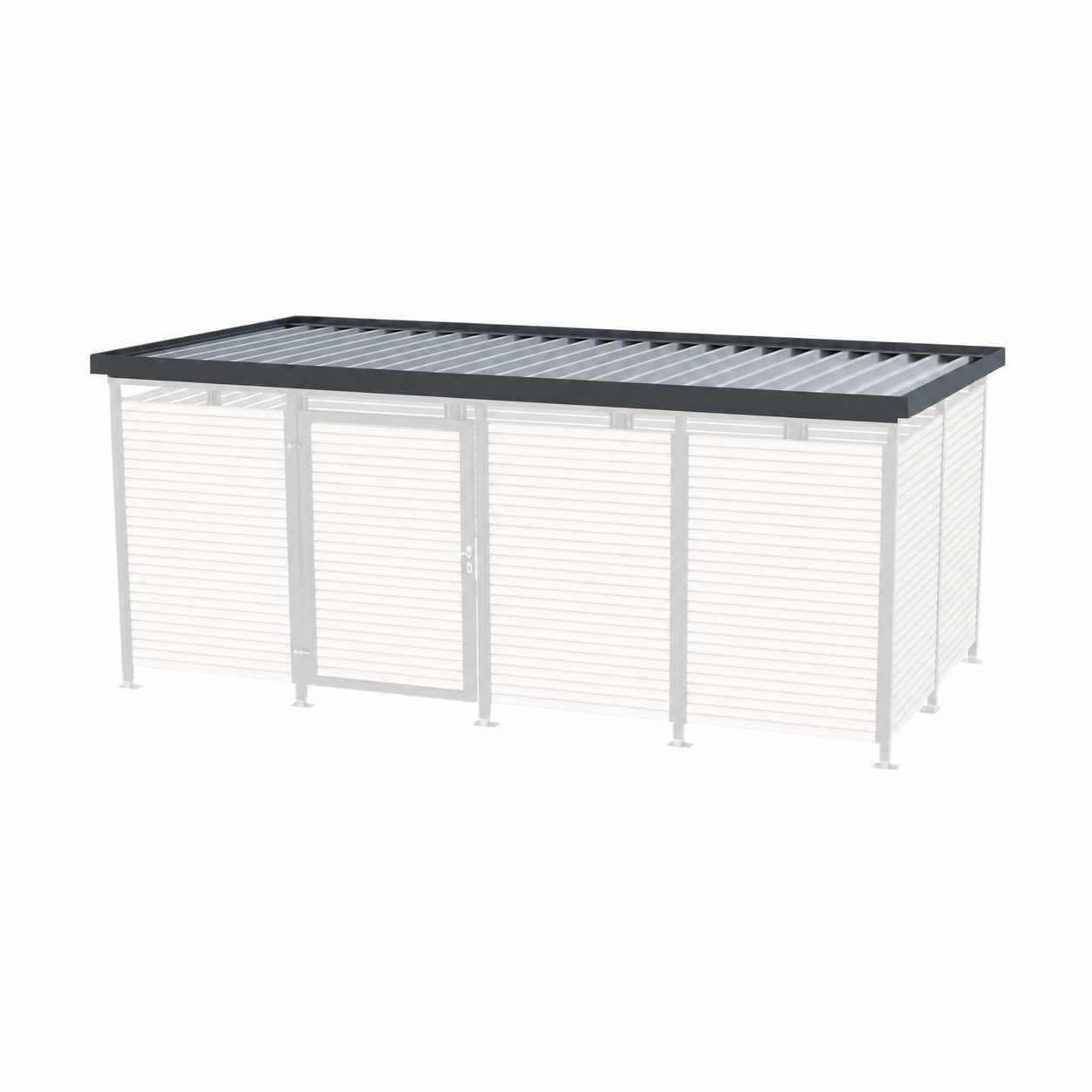 Dachumrandung 4.2 MultiFlex Müllcontainerhaus