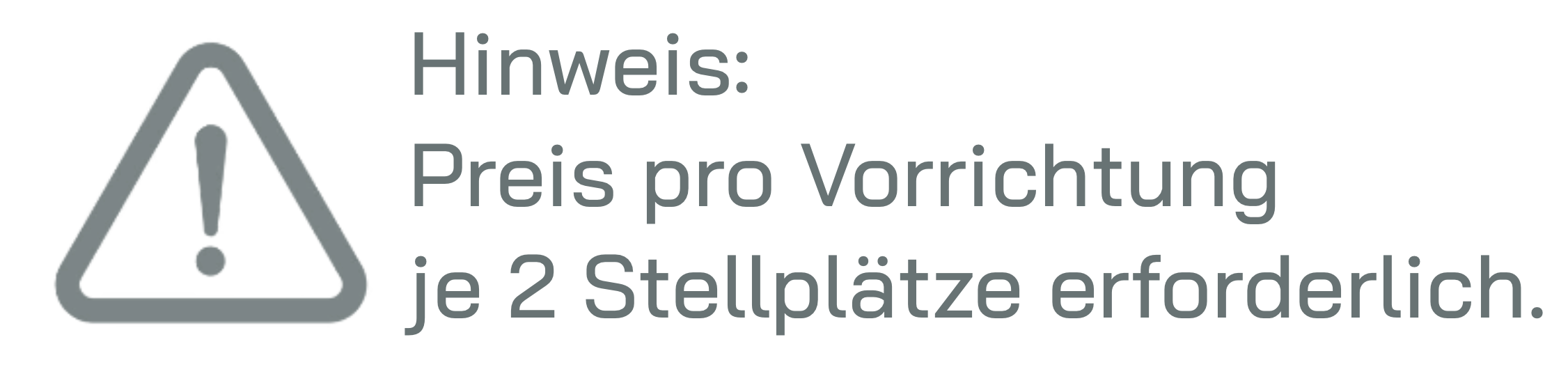 Hinweis Vorrichtung 2 StP