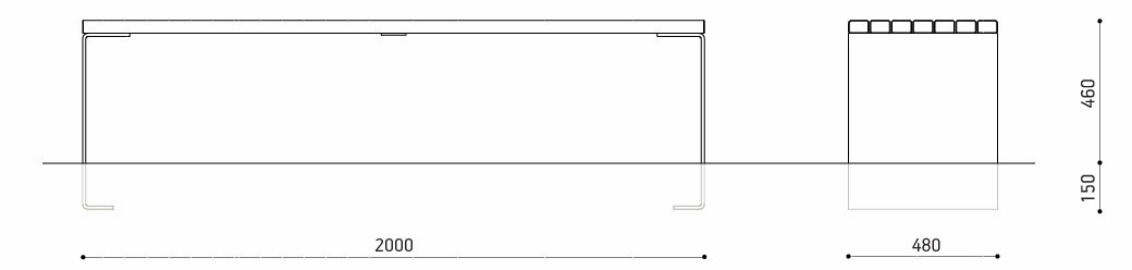 REIDI Hockerbank Erd