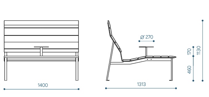 Linna lamamistool 1400, lauaga