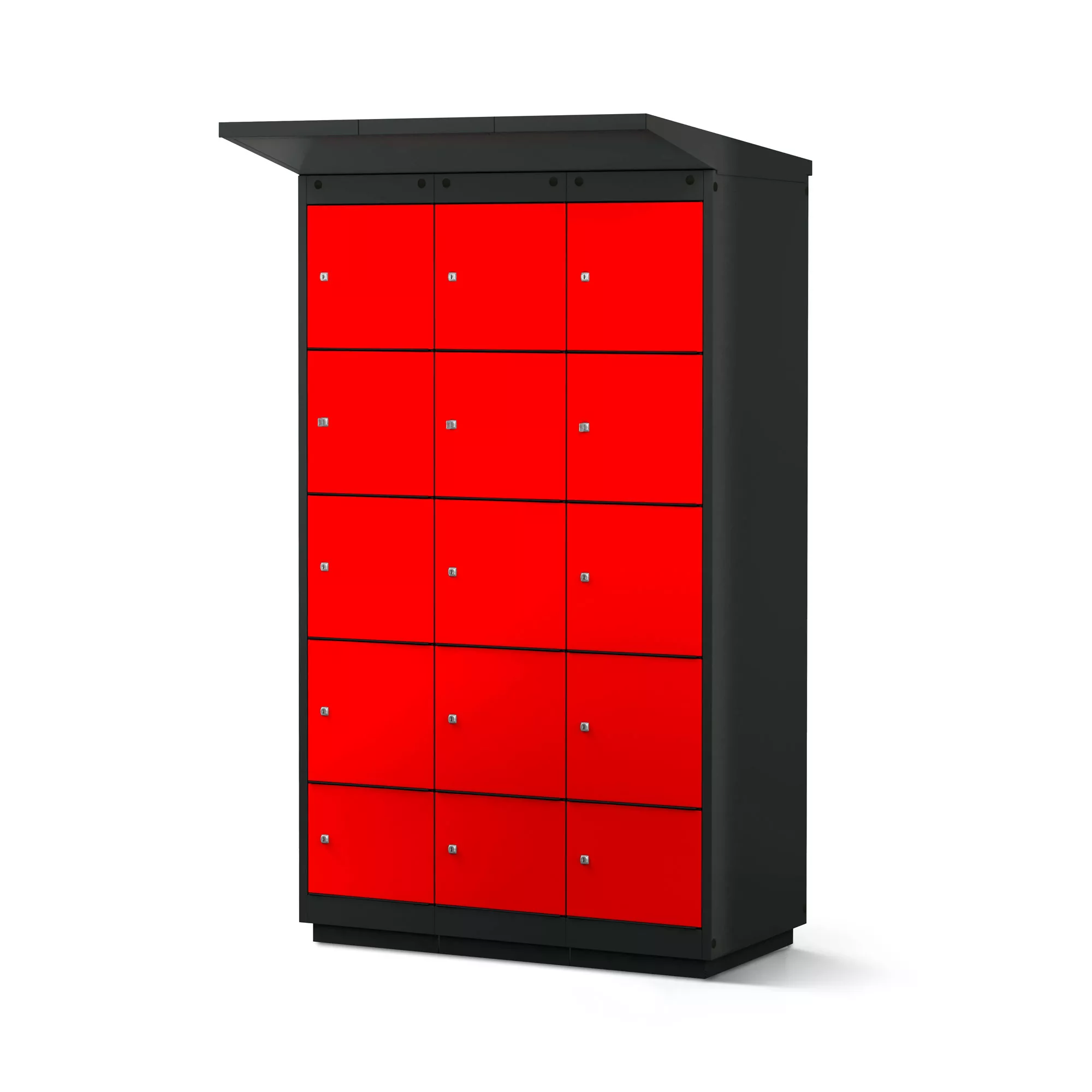 Outdoor-Ladestation mit 12 Fächern