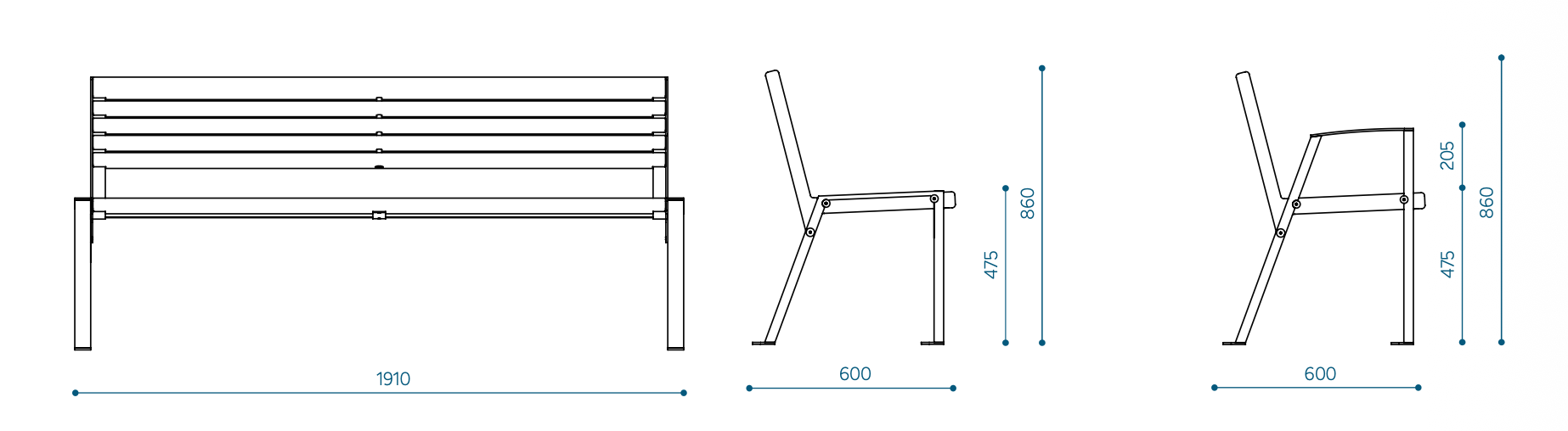 KLAAR Wood Sitzbank Mae