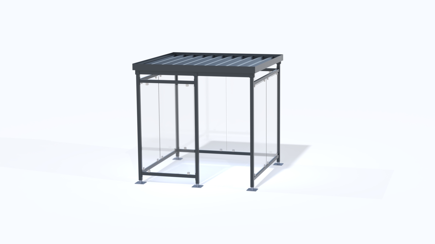 Raucherüberdachung Gr. 2