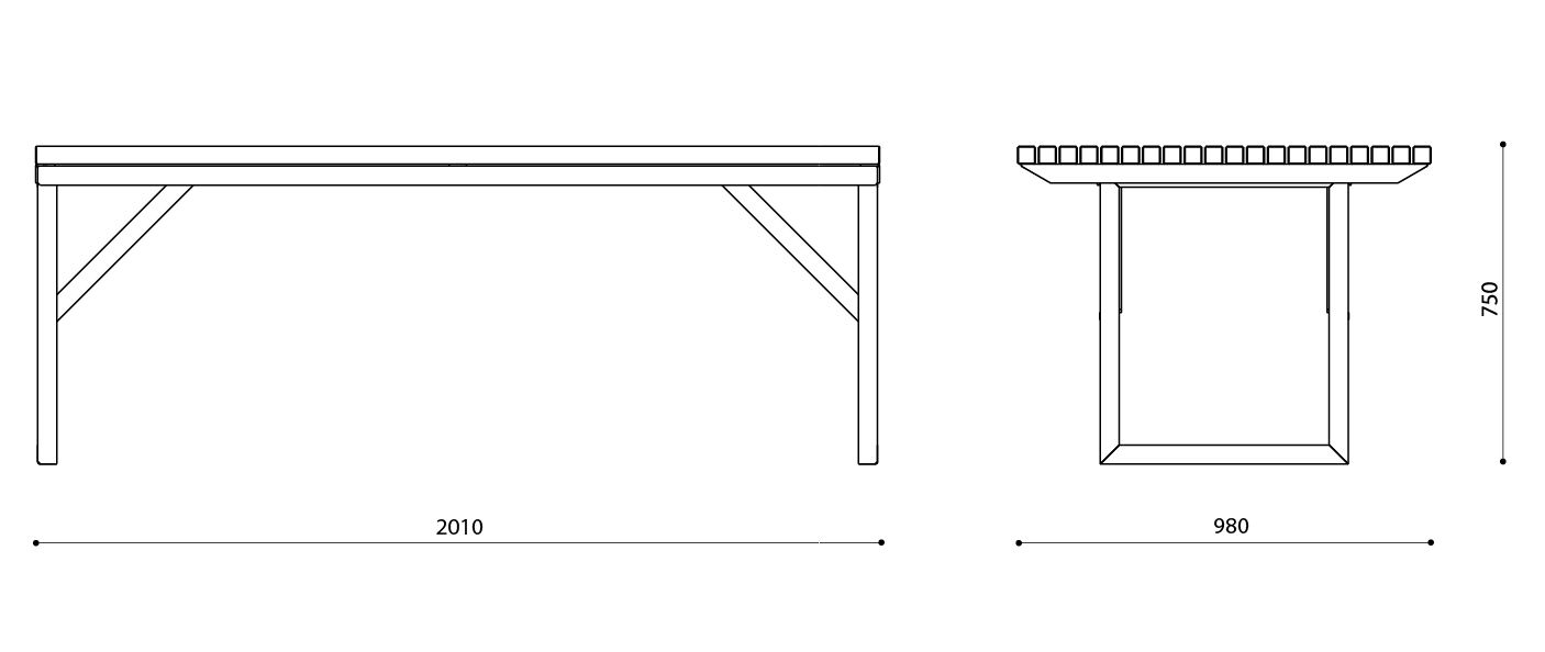 Club table, club laud, club poyta, dimensions