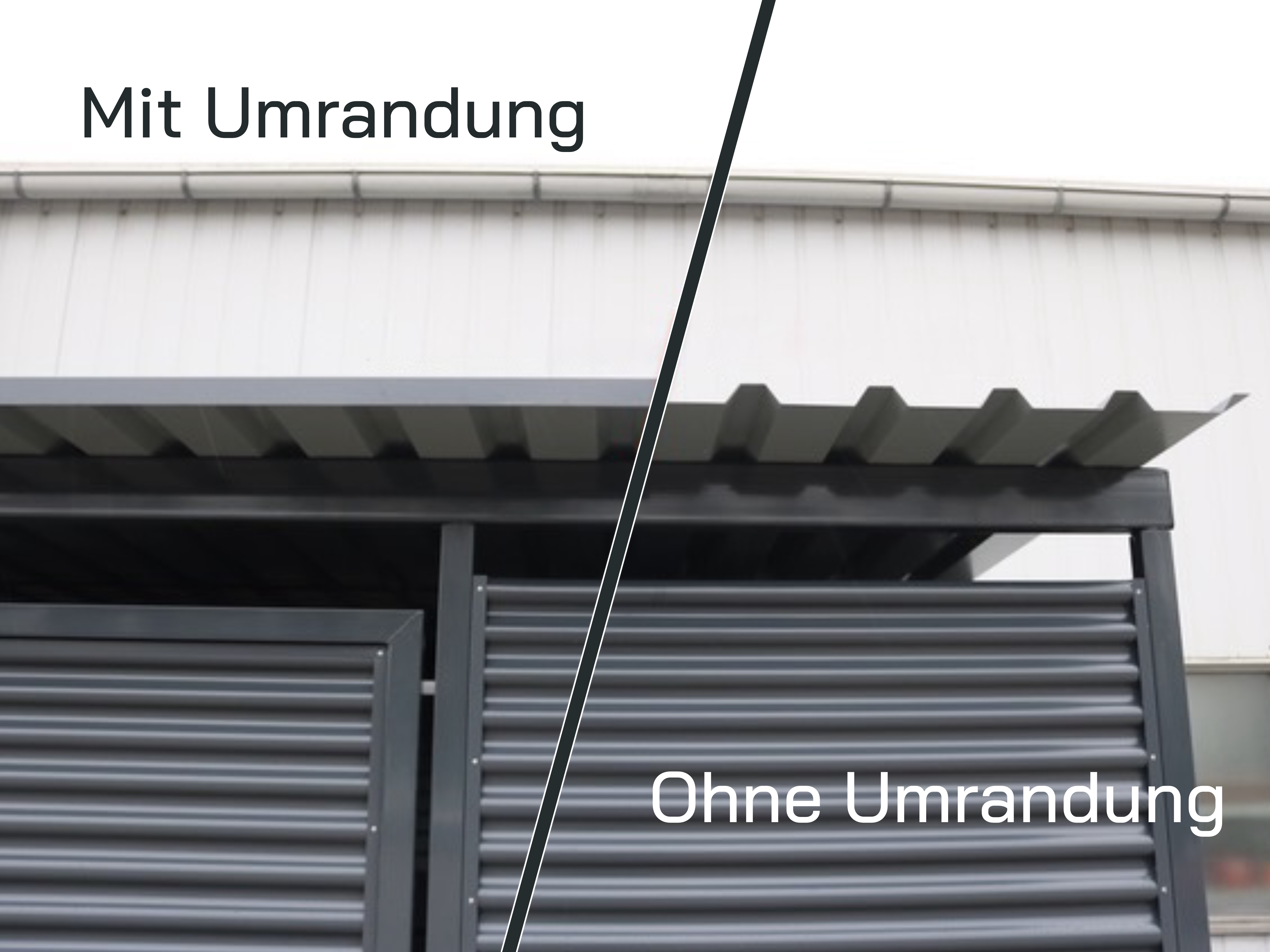Dachumrandung 2.1 MultiFlex Müllcontainerhaus