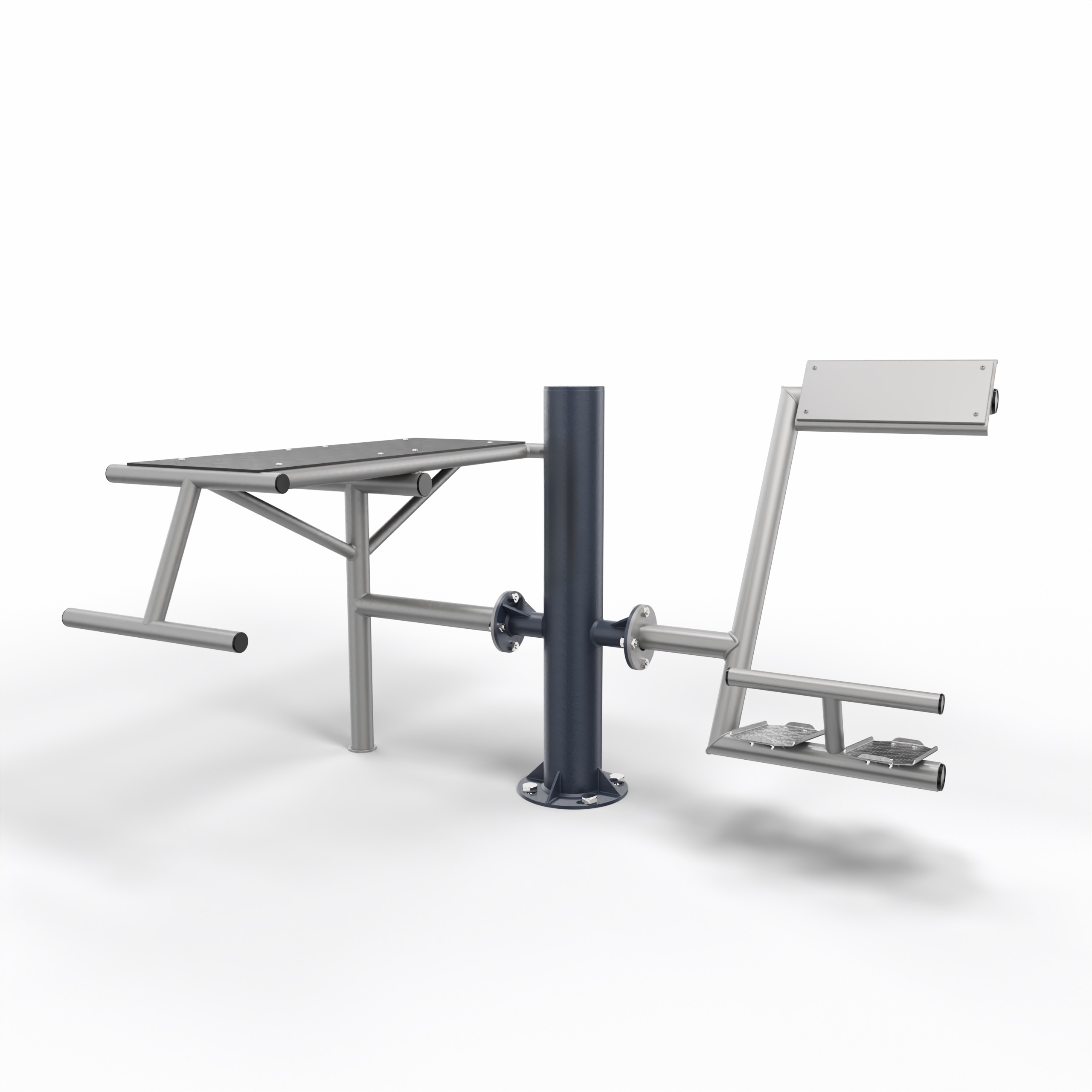Outdoor Fitnessgerät Trainingsbank & Rückenstation