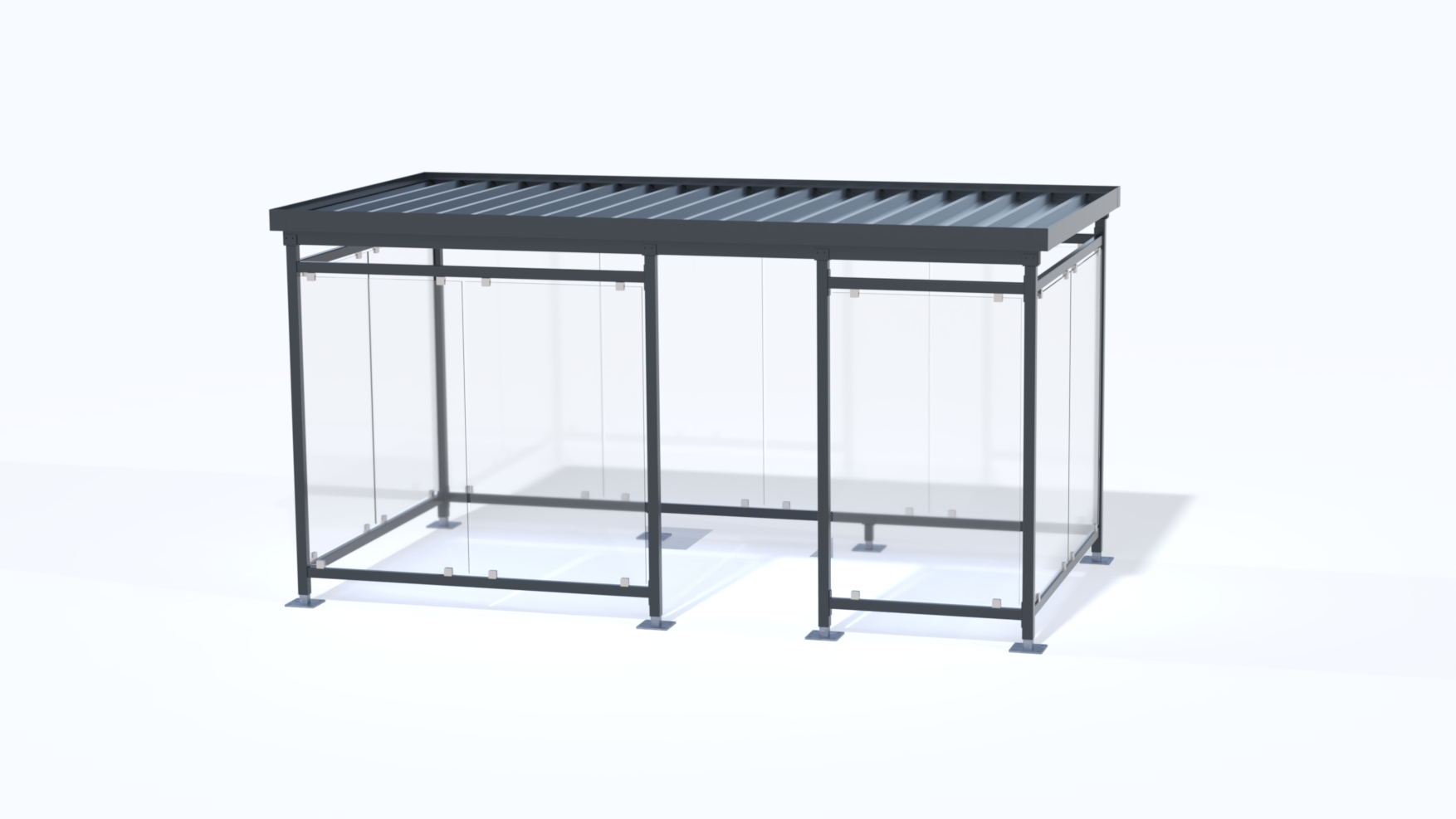 Raucherüberdachung Gr. 4