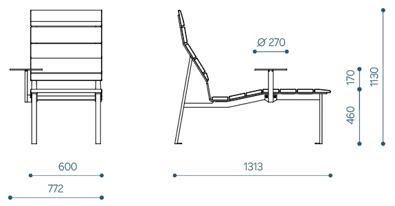 Linna lamamistool 600, parem laud