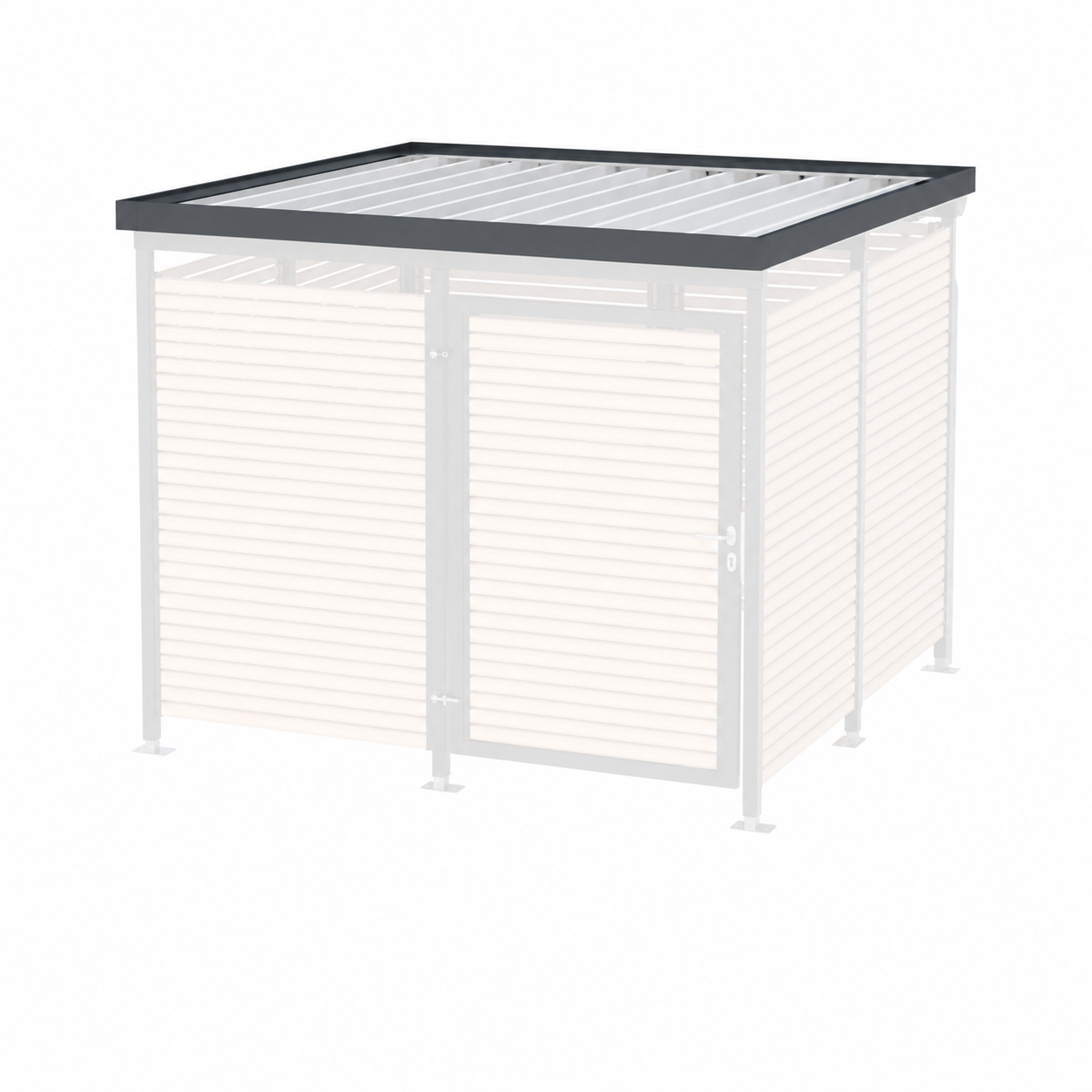 Dachumrandung 2.2 MultiFlex Müllcontainerhaus
